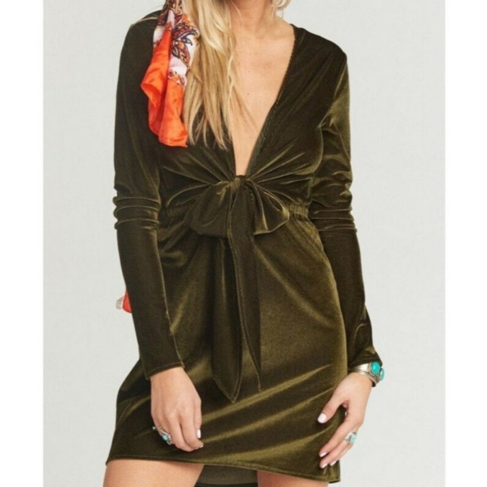 Show Me Your MuMu Olive Mini Dress